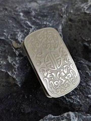 New Pure Titanium Men&rsquo;s Belt Pin Buckle Five Blessings Pattern Anti Allergic EDC