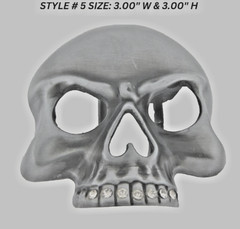 Skull Belt Buckles Men Pirate Skeleton Vintage Antiqued Gray Metal Tattoo Gothic