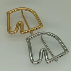 Fashionable golden horsehead buckle men&rsquo;s and women&rsquo;s belt buckle
