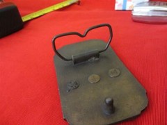 brass belt buckle fits under 2&Prime; belt car vintage model rectangle 3 5/8 « w 2 1/4 »