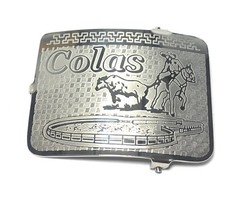 MEXICAN CHARRO WESTERN BELT BUCKLE. HEBILLA CHARRA COLEADERO