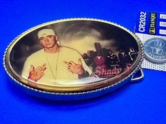 Slim Shady Eminem Led Multi Color Light Flashing Belt Buckle W/ Fresh Battery!