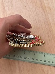 Western Buckle Silver Gold Red Black Red Horse Cowboy Buckle 2 » Hebilla Vaquero