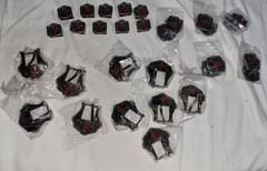 30 PCS 3/4&Prime; Bull buckle and keeper with conchos belt making leather craft Texas