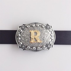 Western Initial Letter R Belt Buckle Gurtelschnalle also Stock in US