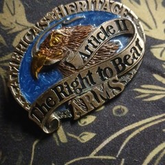 The great American buckle company « Right to bear arms » 1984 – Belt Buckle