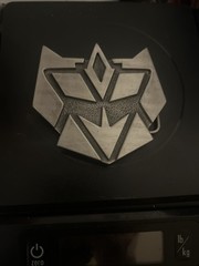 Super Hero Transformers Decepticon Logo Kid Men Metal Belt Buckle