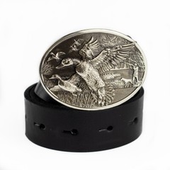 Mallard german silver belt buckle, Duck hunting, Trophy duck season hunter gift