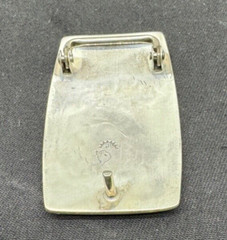 1950&rsquo;S EAGLE STERLING SILVER 38G HAND CRAFTED BELT BUCKLE ZUNI HOPI/NAVAJO? N473