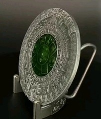 New Aztec Mayan calendar medallion round mens women&rsquo;s belt buckle 3&Prime; approx