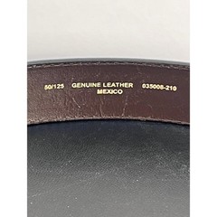 Schmidt Embossed Leather Belt with Brass Gold Buckle Men&rsquo;s Sz 50