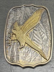 Flying Eagle Vintage Belt Buckle Numbered (160765) Mountains Western