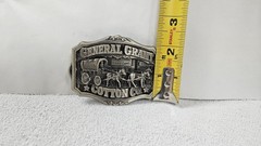 Great American Buckle Co. Belt Buckle Mens General Grant Cotton Co 1985