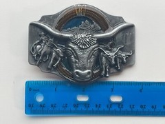 Rodeo Belt Buckle for Men American Cowboy Bull Buffalo Western Belt Buckles