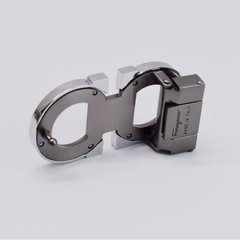 Salvatore Ferragamo Alloy Belt Buckle Silver with Gray for 34-35mm leather strap