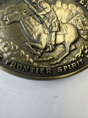 Vintage NRA Whittington Center Belt Buckle Where Frontier Spirit Lives