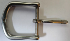 Solid Brass Belt Buckle – 1.25&Prime;- Nickel Matte Finish