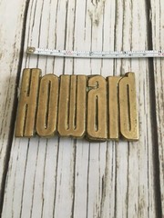 Vintage Solid Brass “Howard” Name Belt Buckle Pants 1978 Baronbuckle Stamped