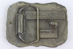 Old Sour Mash Jack Daniels Old Time Tennessee Whiskey Brass Belt Buckle