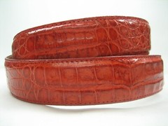 GENUINE CROCODILE BELTS 1-3/8&Prime; & 1.5&Prime; WIDE, WITH SILVER 925 SOLID BUCKLE U.S.A.
