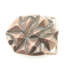 Punk Style Pyramid Textured Belt Buckle in Antique Copper, Craft Interchangeable Buckle