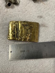 Vintage Modern Modernist Abstract Belt Buckle