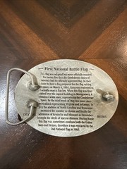 First National Flag Belt Buckle