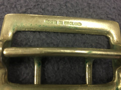 Vintage 70&rsquo;s Style Belt Buckle Made in England Double