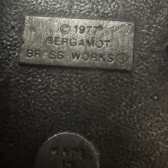 Vintage 1977 Bergamot Brass Works O-85 Baseball Belt Buckle, Made in USA