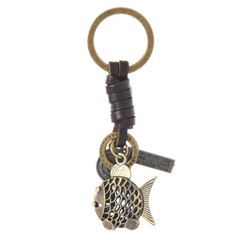 Chic Gold or Silver Carp Fish Keychain Lightweight And Sturdy For Everyday