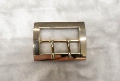 Sam Browne Replacement Belt Buckle Gold 38mm Passthrough 50mm x 38mm Fits 1.5”