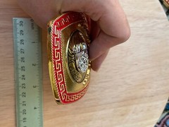 Western Buckle Gold Silver Longhorn Horseshoe Red 2 » Buckle Hebillas Vaqueras