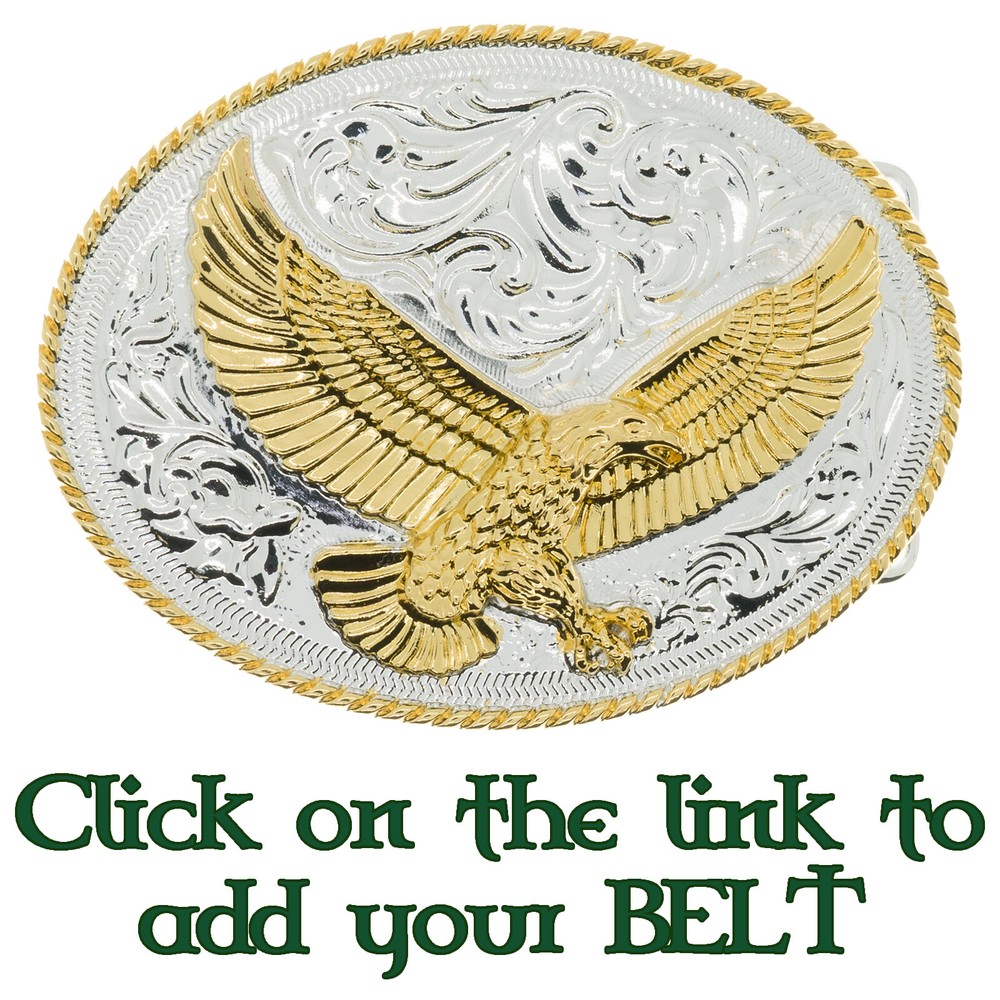 Golden Eagle Belt Buckle Heavy Metal Biker USA Cowboy Western Indian cowboy