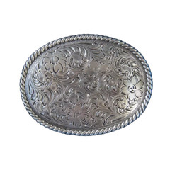 Nocona Men&rsquo;s Oval Scrolled Western Belt Buckle 37222