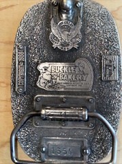 Police America Finest Law Enforcement We Serve and Protect Belt Buckle 1988 USA