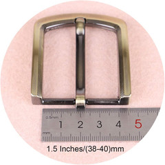 1.5 Inches (38-40 Mm) Belt Buckle Single Prong Square Replacement Buckle for Men