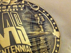 Very Rare Texas Sesquicentennial Belt Buckle Solid Brass Hand Carved Low Numbers