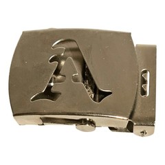Old English Initial Belt Buckle A To Z Silver Metal Letter Buckle Only