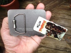 ZOMBIES walking dead glossy faces w dental teeth needs BELT BUCKLE Zomby Zombie