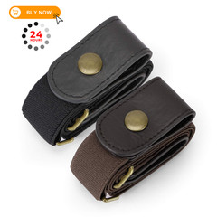 WHIPPY 2 Pack Buckle Free Comfortable Large Size: 32&Prime;-48&Prime;, A-black/Coffee