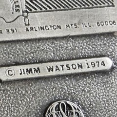 Belt Buckle – Legendary Buckles Jimm Watson 1974 Statler Brothers (some wear)