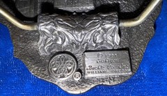 SISKIYOU THE AMERICAN VETERAN COMMEMORATIVE BELT BUCKLE 1987 LIMITED ED.186/2500