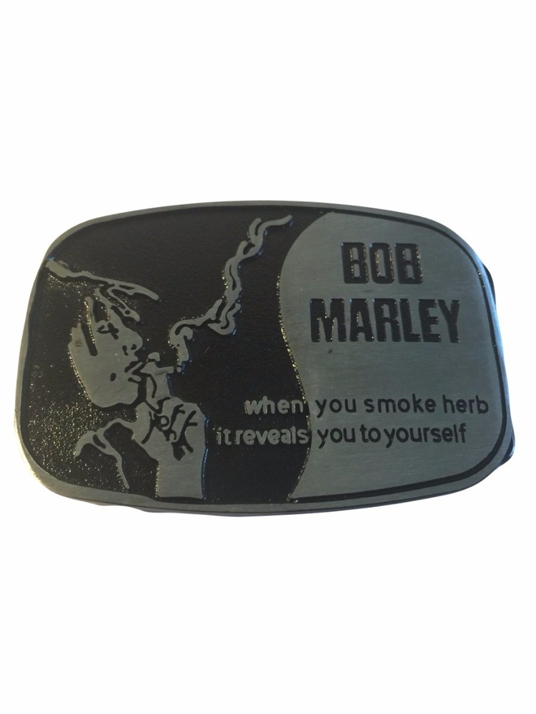 BOB MARLEY Wisdom Logo Metal Enamel BELT BUCKLE