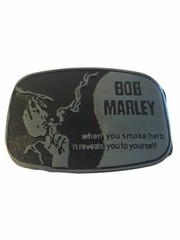 BOB MARLEY Wisdom Logo Metal Enamel BELT BUCKLE