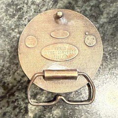 VTG Bergamot Brass Clipper Ships Belt Buckle USA Made Sailing Nautical 1975 Sail