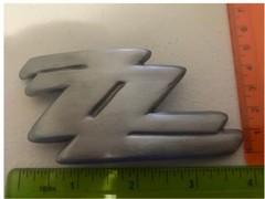 ZZ Top Belt Buckle Key Chain Style Solid Metal Strong Sturdy Gray