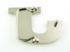 INITIAL « J » METAL STAINLESS STEEL BELT BUCKLE