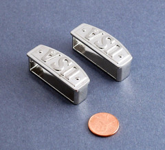 New 1 1/2&Prime; 38mm belt keeper(2 pcs set)(#L18B) for man/women brush nickel finish