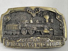 1984 Railroad Belt Virginia & Truckee 440 No 12 Genoa The Great American Buckle