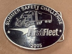 Summer Safety Challenge First Fleet 05 Driver Truckers Safety Award Belt Buckle